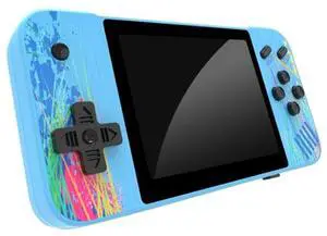G3 Macaron 3.5 inch Screen Handheld Game Console Built-in 800 Games Single Player / Blue (Blue) Black