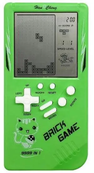 Large Screen Retro Children Handheld Game Console (Green)