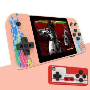 G3 Macaron 3.5 inch Screen Handheld Game Console for Dual Players Built-in 800 Games Double Players / Pink (Pink)