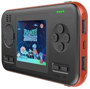 416 Pocket Console Portable Color Screen 8000mAh Rechargeable Game Machine Black Orange (Black Orange)