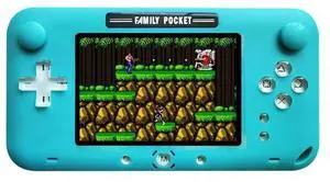 RS-52FC PSP 4.0 inch Pocket Console Handheld Game Player, Support 208 NES Classical Games (Blue) Black