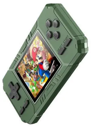 S8 3.0 inch Screen Classic Handheld Game Console Built-in 520 Games S8 / Army Green (Army Green)