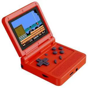Powkiddy V90 3.0 inch IPS Screen 64-bit Retro Handheld Game Console with 16GB Memory (Red)