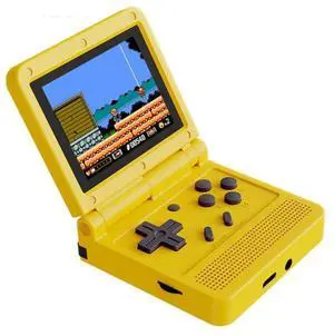 Powkiddy V90 3.0 inch IPS Screen 64-bit Retro Handheld Game Console with 16GB Memory (Yellow)