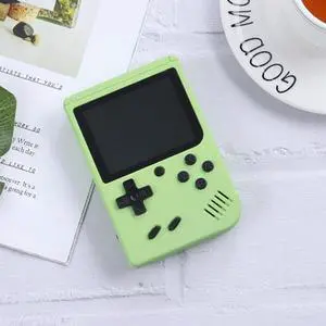 MK500 Macaron Mini Retro Classic Handheld Game Console for Kids Built-in 500 Games, Support AV Output (Green)