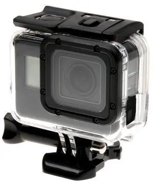 For GoPro HERO6 /5 Skeleton Housing Protective Case + Hollow Back Cover with Buckle Basic Mount & Screw, No Need to Disassemble Lens
