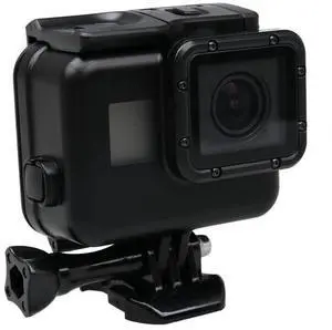 2 in 1 for GoPro HERO6 /5 Touch Screen Back Cover + 45m Waterproof Housing Protective Case(Need to Disassemble Lens When Installed) with Buckle Basic Mount & Lead Screw(Black)