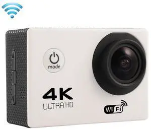 F60 2.0 inch Screen 170 Degrees Wide Angle WiFi Sport Action Camera Camcorder with Waterproof Housing Case, Support 64GB Micro SD Card (White)