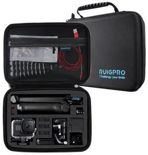 For GoPro HERO8 / 7 / 6 RUIGPRO Shockproof Waterproof Portable Case Box Size: 28 x 19.7 x 6.8cm 28 x 19.7 x 6.8cm