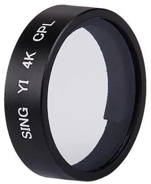SING for Xiaoyi Yi II Sport Action Camera Proffesional 4K CPL Filter(Black)