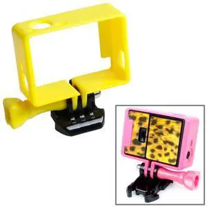 TMC High Quality Tripod Cradle Frame Mount Housing for GoPro HERO4 /3+ /3, HR191 (Yellow)