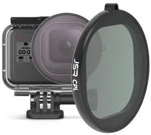 JSR Round Housing CPL Lens Filter for GoPro HERO8 Black