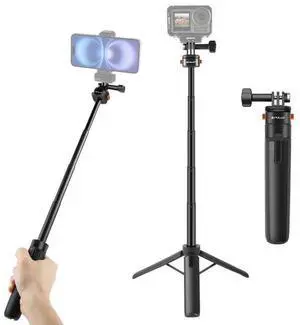 PULUZ Mini Magnetic Quick Release Selfie Stick Tripod (Black)