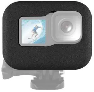 PULUZ for GoPro HERO12 Black /11 Black /10 Black /9 Black Foam Windshield Housing Case (Black)