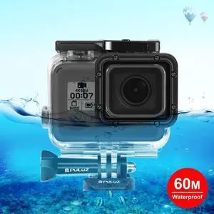PULUZ for GoPro HERO / HERO7 Black /6 /5 60m Underwater Waterproof Housing Diving Protective Case with Buckle Basic Mount & Screw (Style 1)