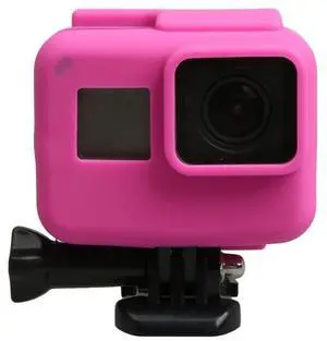 Original for GoPro HERO5 Silicone Border Frame Mount Housing Protective Case Cover Shell (Pink)