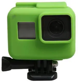 Original for GoPro HERO5 Silicone Border Frame Mount Housing Protective Case Cover Shell (Green)