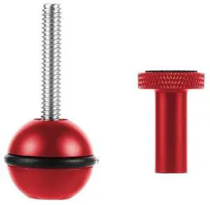 Ball Head Adapter Adjustable Screw Fixed Mount Camera Underwater Diving Photography Lights Bracket (1/4 Inch Red)