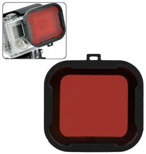 Polar Pro Aqua Cube Snap-on Dive Housing Filter for GoPro HERO4 /3+ (Red)