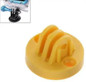 GP267 Camcorder Mount Adapter to Tripod Stand for GoPro HERO6/ 5 /5 Session /4 /3+ /3 /2 /1 (Yellow)