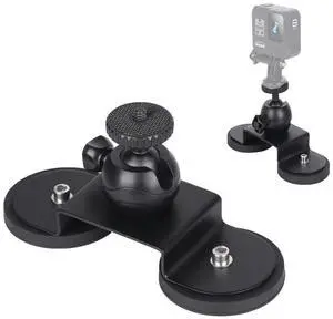 Car Suction Cup Mount Bracket for GoPro Hero11 Black / HERO10 Black / HERO9 Black / HERO8 Black /7 /6 /5 /5 Session /4 Session /4 /3+ /3 /2 /1, Xiaoyi and Other Action Cameras, Size: M(Black