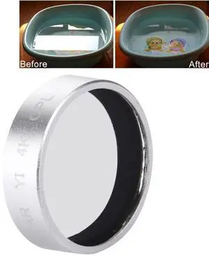 JUNESTAR for Xiaoyi Yi II 4K Sport Action Camera Proffesional CPL Filter (Silver)
