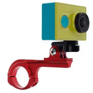 Bicycle Handlebar Holder with Connector Mount for Yi Sport Camera (Red)