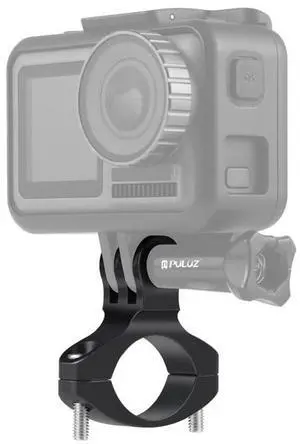 PULUZ Bike Handlebar Adapter Aluminum Mount for GoPro, Insta360, DJI and Other Action Cameras (Black)