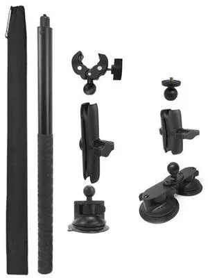 For Insta 360 ONE X / X2 / X3 / X4 Car Top Suction Cup Selfie Stick Bracket Set 2