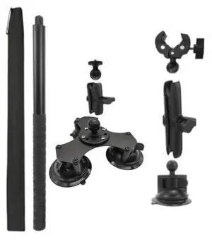 For Insta 360 ONE X / X2 / X3 / X4 Car Top Suction Cup Selfie Stick Bracket Set 4