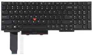US Version Keyboard with Pointing For Thinkpad E15 Gen 2 Gen For Thinkpad E15 Gen 2 Gen (Black)