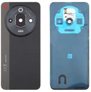 For ZTE nubia Focus Pro Z2351N Glass Battery Back Cover with Adhesive / Camera Lens Cover(Black)