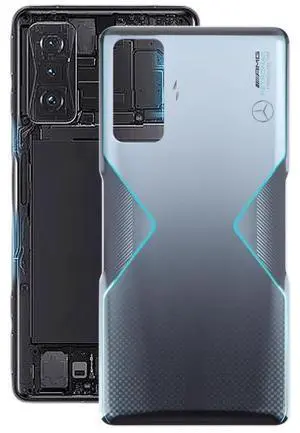 For Redmi K50 Gaming OEM Battery Back Cover (Silver)