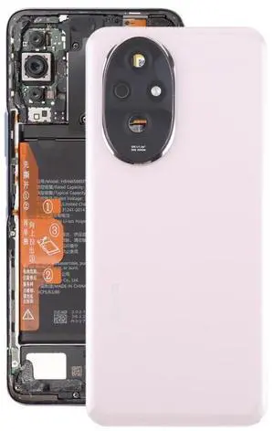 For Honor 200 OEM Battery Back Cover with Camera Lens Cover (Pink)