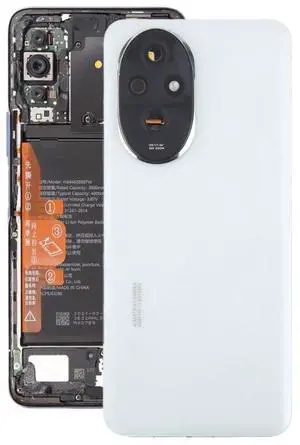 For Honor 200 OEM Battery Back Cover with Camera Lens Cover (White)