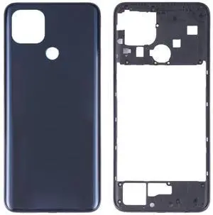 For OPPO A15/A15S/A35 Battery Back Cover with Middle Frame (Black)