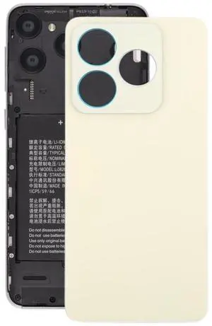 For ZTE Axon 60 Lite Glass Battery Back Cover with Adhesive (Gold)