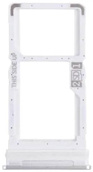 For Motorola One 5G Ace SIM Card Tray + Micro SD Card Tray (Silver) For Motorola One 5G Ace SIM Card Tray + Micro SD Card Tray (Silver)