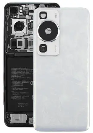 For Huawei P60 Battery Back Cover with Camera Lens Cover (White)