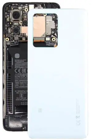 For Redmi Note 12 Pro+ OEM Glass Material Battery Back Cover (White)