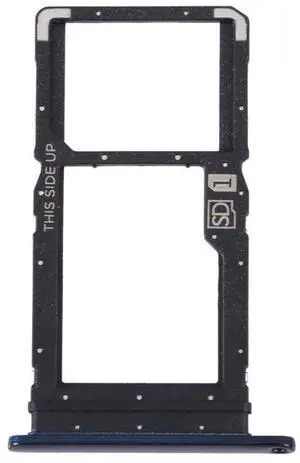 For Motorola Moto One Fusion Plus Original SIM Card Tray + Micro SD Card Tray (Blue) Black