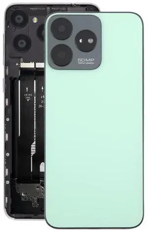 For ZTE Axon 50 Lite 8050 Glass Battery Back Cover with Middle Frame / Camera Lens Cover (Green)