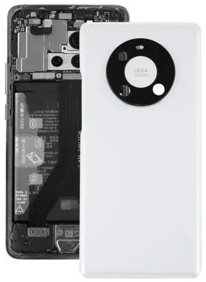 Original Battery Back Cover with Camera Lens Cover for Huawei Mate 40 Pro (White)