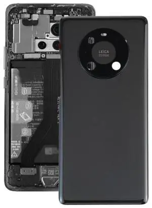 Original Battery Back Cover with Camera Lens Cover for Huawei Mate 40 Pro (Black)