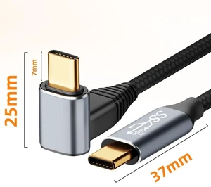 For Steam Deck Gen2 100W USB-C/Type-C Male to USB-C/Type-C Male Stereo Curved Data Cable, Length:3m 3m For Steam Deck Gen2 100W USB-C/Type-C Male to USB-C/Type-C Male Stereo Curved Data Cable, Length:3m 3m
