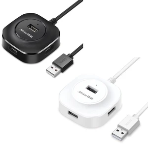 Jasoz High-Speed USB2.0 4-Ports HUB 1 to 4 Docking HUB, Colour: White 0.3m White 0.3m Jasoz High-Speed USB2.0 4-Ports HUB 1 to 4 Docking HUB, Colour: White 0.3m White 0.3m