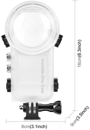For Insta360 X3 PULUZ Invisible Dive Case 50m Waterproof Sealed Case (Transparent) For Insta360 X3 PULUZ Invisible Dive Case 50m Waterproof Sealed Case (Transparent)