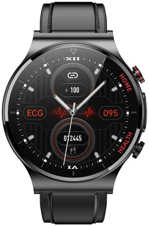 E300 1.32 Inch Screen Leather Watch Strap Smart Health Watch Supports Body Temperature Monitoring, ECG monitoring blood pressure (Black) E300 1.32 Inch Screen Leather Watch Strap Smart Health Watch Supports Body Temperature Monitoring, ECG monitoring blood pressure (Black)
