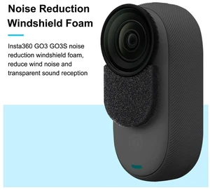 For Insta360 GO 3 / 3S PULUZ 6pcs Noise Reduction Windshield Foam Gasket (Black) (Black)