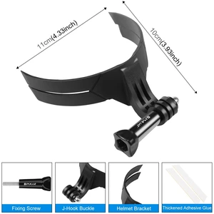 PULUZ Bending Action Camera Motorcycle Helmet Chin Mount (Black) PULUZ Bending Action Camera Motorcycle Helmet Chin Mount (Black)
